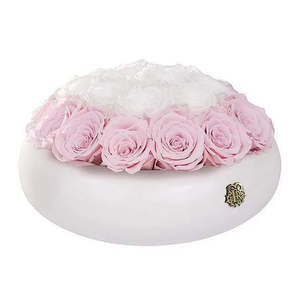 Nobu Preserved Eternal Roses Centerpiece Square Box Arrangement for Floral Decoration for Mother's Day Valentine's Day Gifts - Product Image 1