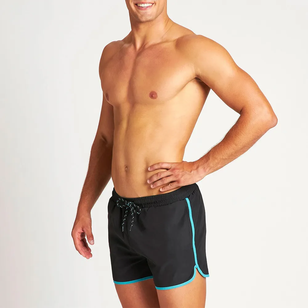 Custom Men's Board Shorts Beach Swimwear Shorts Swim Trunks for Men With Floral Print