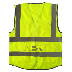 Logo de couleur personnalisé gilet à fermeture éclair à six poches classe 2 veste de sécurité haute visibilité pour les arpenteurs vêtements de travail d'hiver gilet réfléchissant - Product Image 3