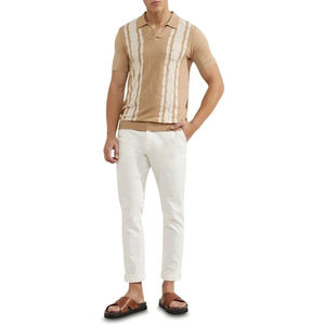 Pantalones Chino Extra Grandes para Hombre, Cintura Alta, Logotipo Personalizado, Corte Recto, Pantalones de Hombre con Rayas Curvas, Transpirables - Product Image 5