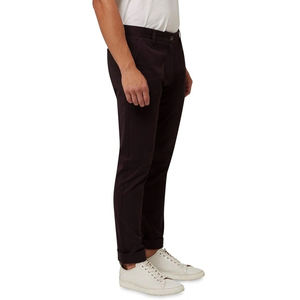 Pantalones chinos de mezcla de algodón/LICRA para hombre al mejor precio logotipo personalizado cintura media botón cierre de mosca ligero transpirable recto - Product Image 2