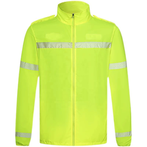 Coupe-vent unisexe léger et fin en polyester, protection UV solaire, sans coutures, haute visibilité, pour sports de plein air, avec logo personnalisé et réfléchissant - Product Image 3
