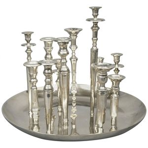 Best Quality 4-Arm <b>Candlestick</b> <b>Holder</b> Nickel Aluminum Raff Finish Customizable Size for Home Decoration for Easter - Product Image 4