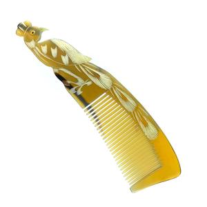 Peine de cuerno, duradero, respetuoso con el medio ambiente, herramienta hecha a mano, acabado liso pulido, excelente para el cuidado natural del cabello y el peinado diario - Product Image 1