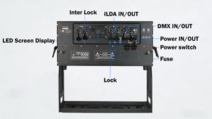 Spectacle laser extérieur N8 pour grandes surfaces, faisceau laser RGB 100W, lumière laser IP65 étanche, Pangolin FB4 ILDA DMX Laser Lock, norme FDA - Product Image 4