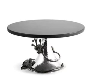 Soporte de pastel de forma redonda de Metal decorativo de 3 niveles acabado en negro para soporte de exhibición de fiesta de cumpleaños de boda al por mayor a granel - Product Image 2