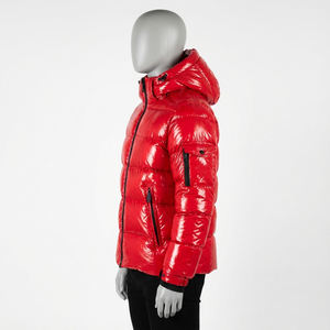 Veste matelassée en toile personnalisée en gros pour hommes avec option de taille plus, veste d'hiver décontractée imperméable avec poches - Product Image 3