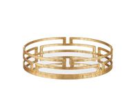 Plateau de service rond moderne en laiton AK, en fer et métal, décoratif floral, qualité supérieure, avec miroir en verre, pour la décoration de table et les fournitures hôtelières