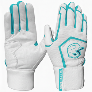Gants de frappe personnalisés avec logo imprimé, prix de gros, paume en cuir de qualité supérieure, sangle de poignet, gants de frappe professionnels pour le softball - Product Image 6