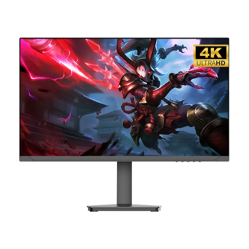 32 Inch QHD/UHD Gaming Monitor with Lifting  Rotate  Pitch Adjustable Bracket and RGB Lighting on Back Side Supporting OEM