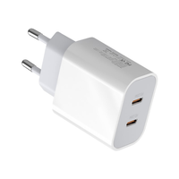 Chargeur USB C 40W 2 ports USB-C, alimentation PD 3.0, chargeur double 20W rapide pour iPhone 16 Pro Max, 15, 14, 13, 12