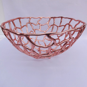 Frutal de forma hermosa y única en acabado brillante de aluminio de alta calidad para hotel y restaurante en casa al por mayor - Product Image 2