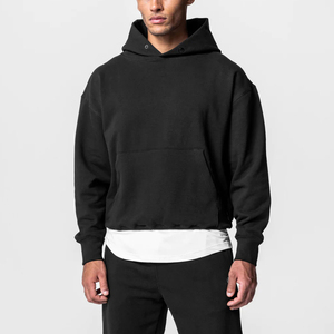 Ropa de calle de invierno de alta calidad, chándales ligeros de algodón estampados para hombre, pantalones de chándal con capucha y botones de talla grande personalizados, conjunto de 2 piezas - Product Image 6