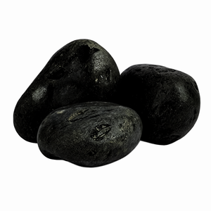 Ciottoli di Ebano Naturale, Pietre Nere per Decorazione Giardino, Aiuole e Vasi, Formato 40/60, Confezione da 5kg - Product Image 1