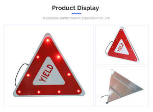 تصميم مجاني للعميل ، لوحات إشعار طريق ذاتية الغلة إشارات مرور شمسية - Product Image 2