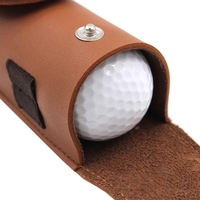 Pochette de support de sac de balle de golf personnalisée de haute qualité Accessoires de golf en cuir portables