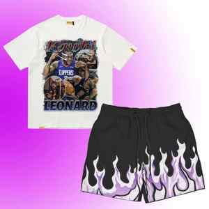 Conjunto de Camiseta y Pantalones Cortos de Malla de Secado Rápido para Hombre, Estilo Urbano de Verano, Conjuntos de Moda con Chándal, Ropa Cómoda - Product Image 1