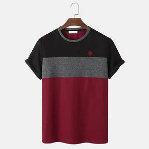 Camiseta de Hombre 100% Algodón con Logotipo Personalizado, Secado Rápido, Cuello Redondo, Diseño Sólido, Estilo Hip Hop, Manga Corta, Alta Calidad - Product Image 1
