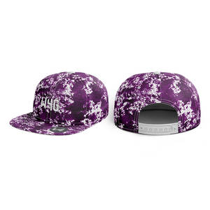 Casquette de baseball unisexe personnalisée à bord plat Snapback Dot Pattern Common Fabric Casual Sports Streetwear Fabricant OEM - Product Image 3