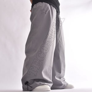 กางเกงสกีกันน้ำสีเทาน้ำหนักเบามีช่องระบายอากาศพร้อมแถบคาดเอวยางยืดระบายอากาศและกระเป๋ามีซิปดีไซน์แบบหลวมๆ - Product Image 2