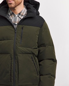 Men <b>Women</b> Fleece Lined Puffer Jacket <b>Thermal</b> Insulated Hooded Winter Bubble Parka Outerwear - Product Image 5