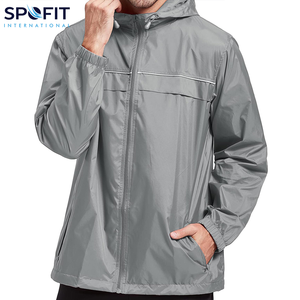 Veste de ski pour hommes imperméable coupe-vent de pluie réfléchissant léger coupe-vent vêtements de plein air grande taille veste de pluie pour hommes - Product Image 4