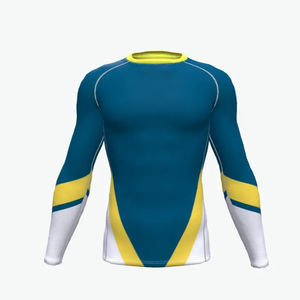 Diseño personalizado Mma Rash Guard Bjj Rashguard manga larga fabricantes OEM Rashguard con su logotipo de alta calidad precio barato - Product Image 3