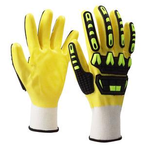 Gants de sécurité en nitrile anti-coupure pour hommes d'usine Smooth Oilfield HPPE Mechanical Anti-Impact TPR Cut-Resistant - Product Image 1