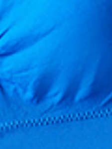 <b>Blue</b> Two Piece Yoga Set Women Spaghetti Strap Sports <b>Bra</b> And Shorts Seamless Solid Color Mid Waist Elastic Waist Workout Wear - Product Image 5