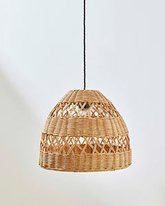 Bell Shape Handwoven Rattan Pendant <b>Lamp</b> <b>Natural</b> Wicker Hanging <b>Light</b> For Artistic Boho Farmhouse Interior OEM ODM Wholesale - Product Image 6