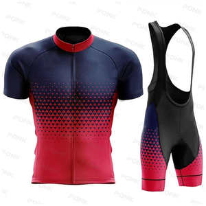 Equipo de bicicleta de carreras OEM Kit de ropa de bicicleta al aire libre Pantalones cortos con pechera transpirables Jersey de ciclismo Conjunto de ciclismo - Product Image 4