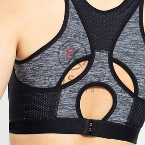 Sujetador deportivo de LICRA/poliéster transpirable de alta calidad para mujer, características de secado rápido antibolitas para Yoga Fitness, la mejor venta al por mayor - Product Image 6