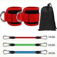 ZJFIT حار بيع عصابات مقاومة الكاحل مع عصابات الكاحل الأصفاد العمل بها غلوتيس لركلات الورك التدريب اللياقة البدنية