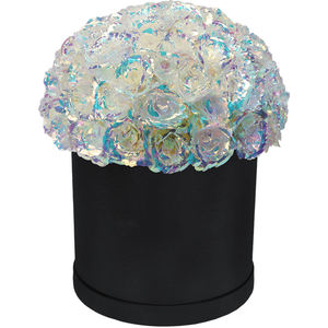 2024 cadeaux de fête des mères fleur artificielle colorée éternelle rosas dose <span class=keywords><strong>fausse</strong></span> <span class=keywords><strong>rose</strong></span> immortelle pour toujours galaxie roses dans une boîte pour maman - Product Image 3