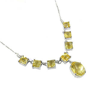 Collier pendentif en argent sterling 925 avec topaze, chaîne serpent plaquée rhodium, bijoux classiques pour femmes, à porter au quotidien - Product Image 1