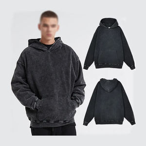 Sudadera con Lavado Ácido de Bangladesh, Ropa de Invierno, Logotipo Personalizado OEM, Algodón Hilado en Anillo de 320 GSM, Corte Holgado, Suministro al por Mayor, Poliéster/Algodón - Product Image 4