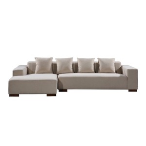 SFL68002 <b>L</b>-<b>Shaped</b> Chesterfield <b>Sofa</b> Home Furniture Set for Living Room & Apartment Chenille <b>Cover</b> with Sponge Filling - Product Image 2