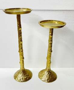 Bougeoir conique décoration de la maison bougeoirs de fête éclairage décoratif de finition or fait à la main pour la décoration de la maison et de l'extérieur - Product Image 5