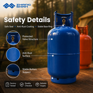 <span class=keywords><strong>Bouteille</strong></span> de gaz GPL <span class=keywords><strong>vide</strong></span> en acier, personnalisée, anti-rouille, 14 kg, rechargeable au <span class=keywords><strong>butane</strong></span>, recyclable, basse pression - Product Image 4