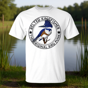 T-shirt Kingfisher Original Punk Bird avec ceinture, design artistique Kingfisher, vêtements promotionnels de qualité supérieure - Product Image 3