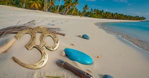 Latón sagrado om símbolo meditación Sala yoga decoración latón pared arte pared decoraciones 4 pulgadas - Product Image 3