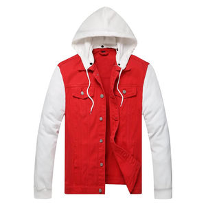 Chaqueta de Mezclilla con Capucha para Hombre, Corte Regular, 100% Algodón, Resistente al Viento, Ecológica, Estilo Urbano - Product Image 4