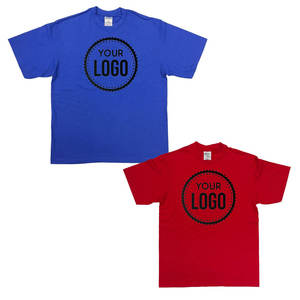 Camiseta de manga corta Pro Club Camiseta de cuello redondo de algodón pesado/poliéster con opción de marca personalizada Camiseta de peso pesado - Product Image 2