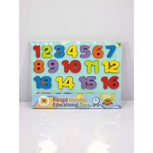 Rompecabezas Educativo Interactivo de Madera para Contar de 1 a 20 con Números en Relieve - Product Image 1