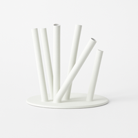 Vase à fleurs en métal à double tige de luxe, fait à la main, moderne, pour table, porte-fleurs, cadeau de mariage, décoration d'événement, centre de table, vente en gros d'usine
