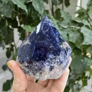 Vente en gros de pierre naturelle Lapiz Lazuli Point brut poli avec base naturelle Point de cristal et tour pour Reiki et décoration Artisanat en pierre semi-précieuse - Product Image 4