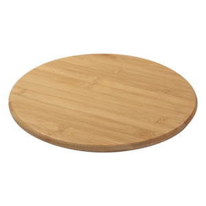 Tabla de cortar redonda de bambú liso, vajilla, artículos de cocina, producto hecho de laminado de bambú vietnamita, venta al por mayor - Product Image 1