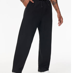 Pantalones y pantalones antiarrugas para hombre 2025, pantalones de chándal teñidos lisos con bolsillos, pantalones de talla grande, pantalones para hombre - Product Image 3