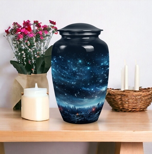 โกศบรรจุอัฐิสำหรับผู้ใหญ่หญิง ขนาดใหญ่ ทนทาน เป็นมิตรกับสิ่งแวดล้อม สไตล์อเมริกัน สำหรับบรรจุอัฐิของมนุษย์ ขนาด 10 นิ้ว - Product Image 2