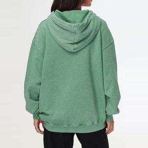 2025 High Quality Custom Logo <b>Thermal</b> <b>Women</b> Acid Wash Hoodies Basics Cotton Best Selling Unisex Acid Wash Hoodies - Product Image 5